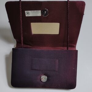 Elegant Purple Satin Clutch